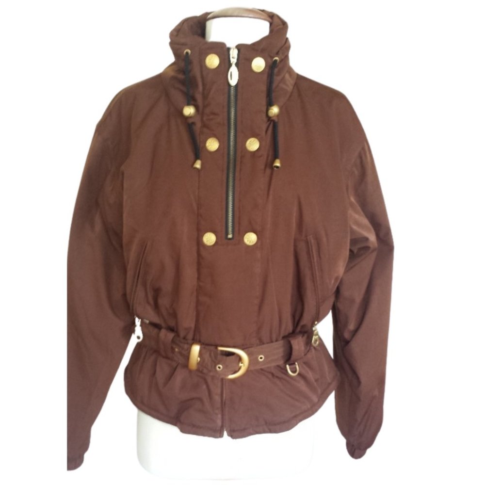Fera Internationale Brown Peplum Ski Jacket